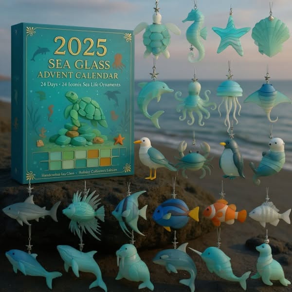 🐟🎁2025 Sea Glass Marine Life Advent Calendar