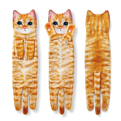 🔥LAST DAY 50% OFF🔥Funny Cat Hand Towels for Kitchen Bathroom