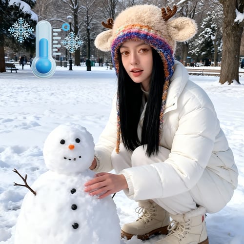 🎄🦌Cute Antler Plush Beanie
