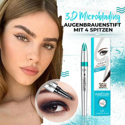 3D Microblading-Stift mit 4 Spitzen für Augenbrauen